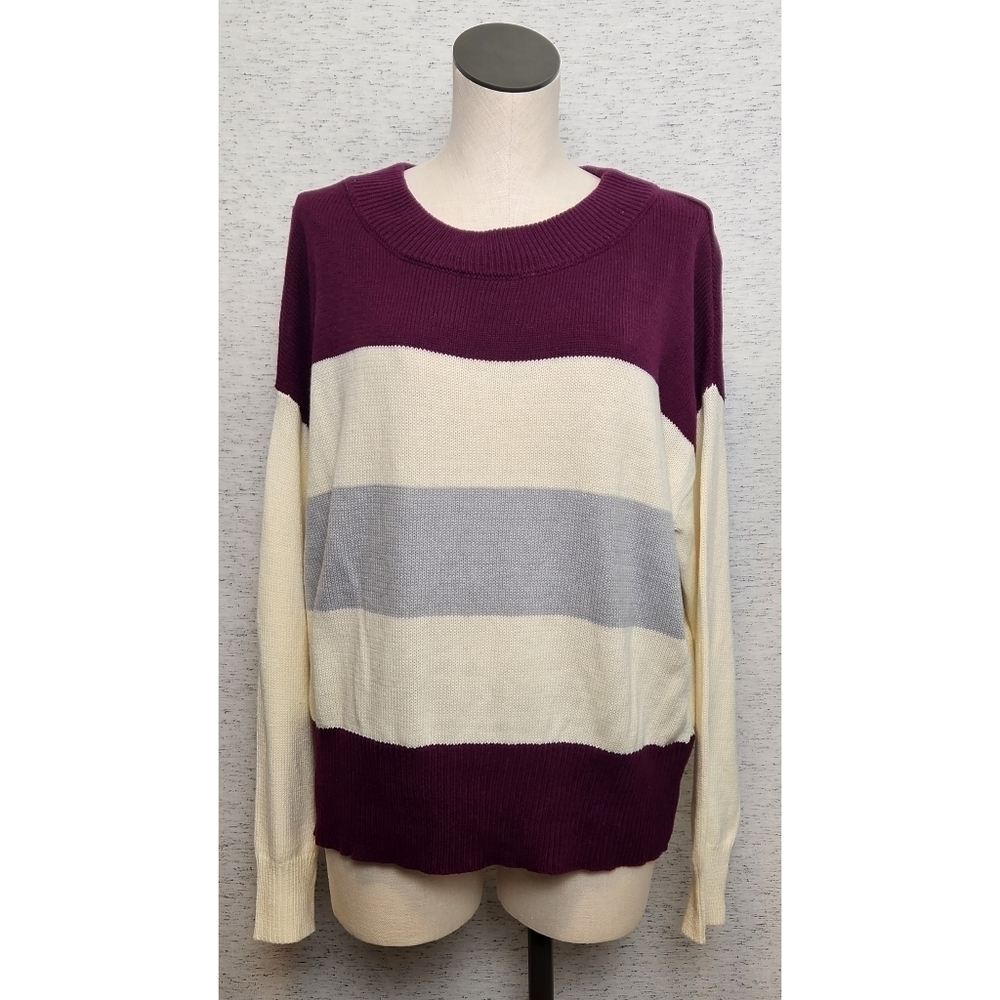 NWT Pullover Multicolor Striped Sweater
